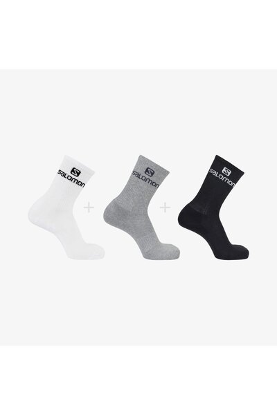 Salomon EVERYDAY CREW 3 paketa unisex čarapa crne LC1445300