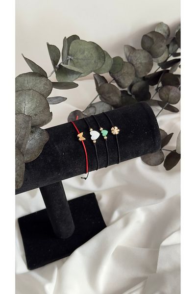 Trend Mum Natural Stone Heart Love Bracelet, 4 Love Bracelets