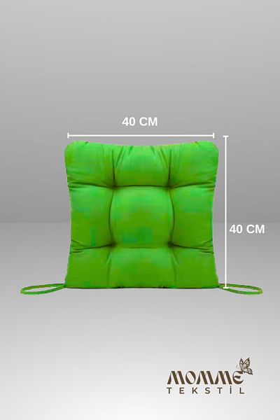 MoMMe Chair Cushion 40X40 cm Green Color 4 Pieces