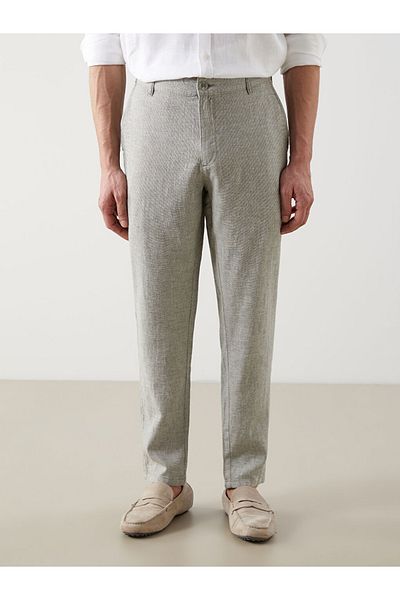 LC Waikiki Regular Fit Linen Blended Fabric Stylish Men's Trousers