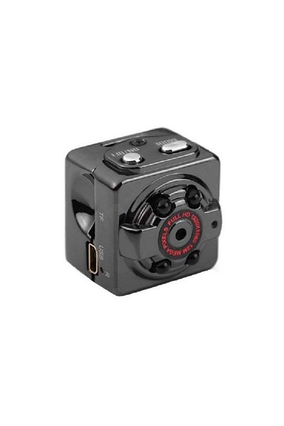 SIKS ® Mini Camera, High Resolution Full Hd 1080p Dv Dc, Motion Detection, Night Vision, Black