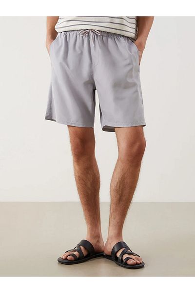 LC Waikiki Lcwaikiki Classic Gray Knee Length Boy Basic Men's Swim Shorts
