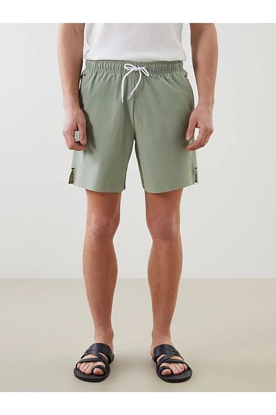 LC Waikiki Southblue Green Short Length Basic Men's Swim Shorts