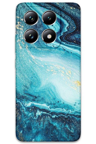 Gramaphone Xiaomi Mi 14t Compatible Marble Pattern Phone Case + Screen Protec...