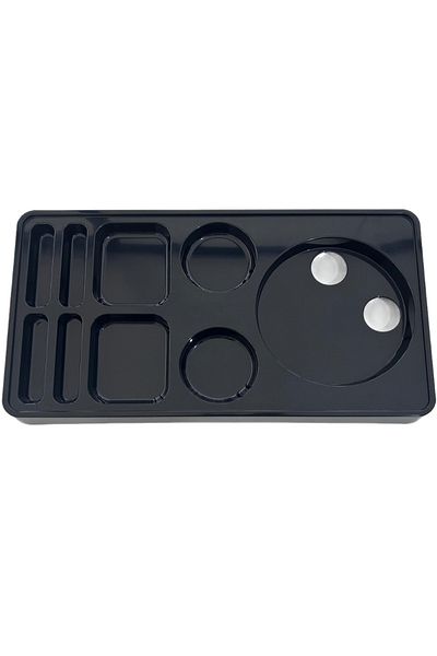 PRİVATE 1Pc Hotel Service Welcome Presentation Catering Tray 9 Compartments Plastic Tea Coffee Sugar Cup Compartment Tray