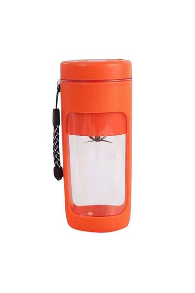 SIKS Blender portabil cu încărcare USB, 6 lame, capacitate 450 ml, portocaliu