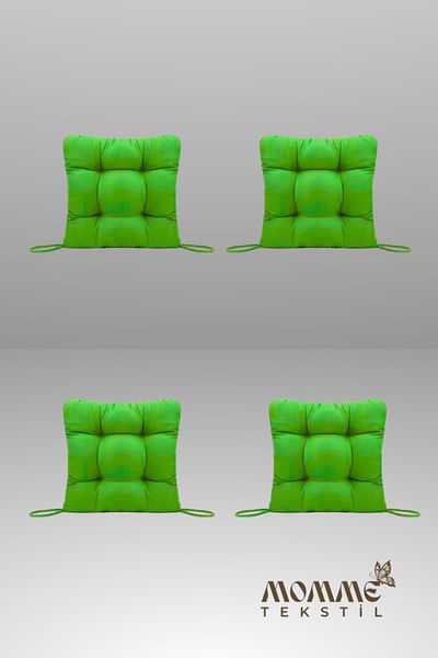 MoMMe Chair Cushion 40X40 cm Green Color 4 Pieces