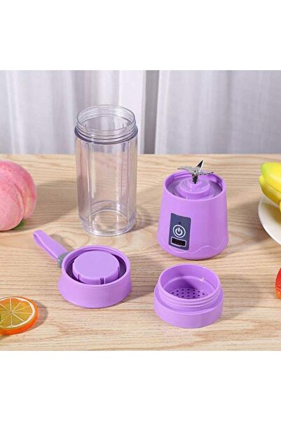 SIKS Blender electric cu USB și 6 lame, portabil, violet