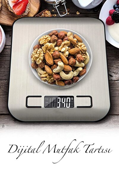 PLT POWER Dijital Hassas Tartı Paslanmaz Yüzeyli Mutfak Terazisi 10 kg/1 gr H...