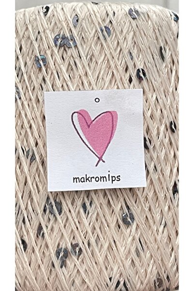 Makromİps SİMLİ PULLU YUMUŞAK EL ÖRGÜ İPİ 220 metre (-+20) 25 gr