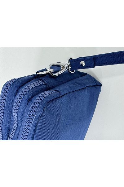 OLDSO Sanmorris Women's Crinkle Fabric Hand and Cross Strap 3 Compartment Zipper Wallet 3067