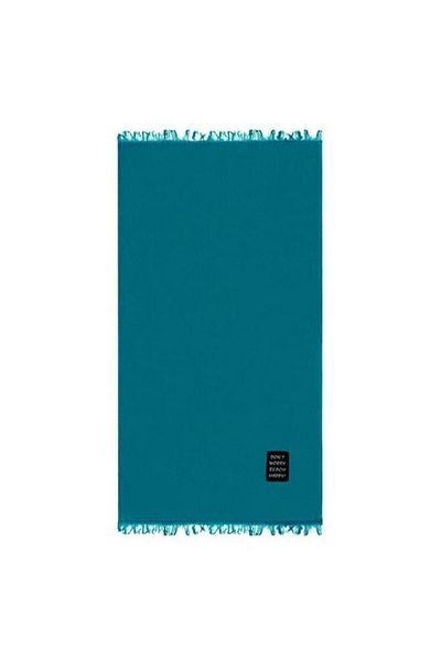 BREZIUM Beach towel in cotton, ideal for the sea and pool, Petrol, 90x170 cm, BREZIUM