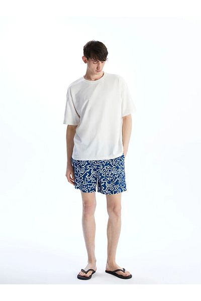 LC Waikiki Xside Blue Short Length Patterned Men's Swim Shorts