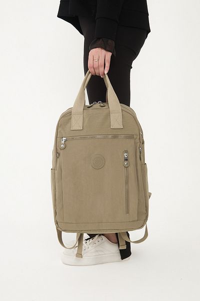 OLDSO Sanmorris Unisex Water Resistant Crinkle Fabric Multi-Eye Laptop School and Backpack 3063