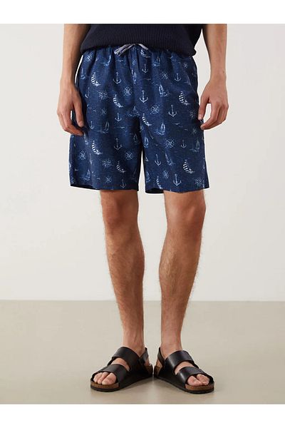 LC Waikiki LCW SWIMWEAR Ανδρικό μαγιό με μοτίβο μέχρι το γόνατο