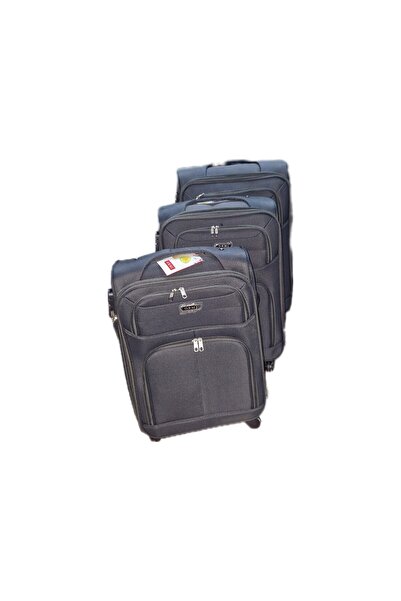 OEM Textile suitcase set, 4 wheels, size S/M/L, color Gray
