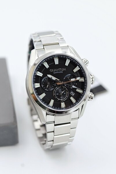 Quantum Safir Cam Çelik Kordon Erkek Kol Saati ASW123-i1967Q