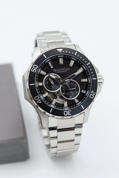 Quantum Automatic Movement Sapphire Glass Steel Cord Men Wrist Watch Asw123-I1972Q