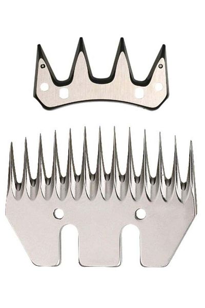 unbranded Universal Replacement Blades for Sheep Wool Shearing – 13-Tooth Straight Stainless Steel Comb and