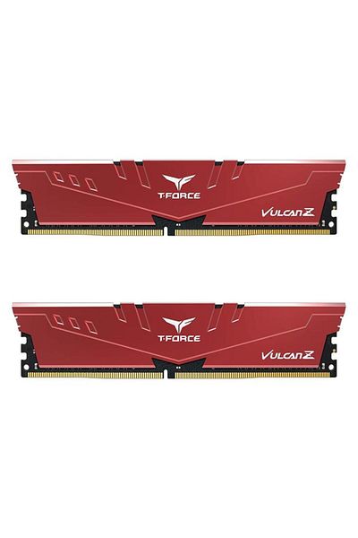 TEAM T-Force Vulcan Z Red 32Gb 2X16Gb 3200Mhz Cl16 Ddr4 Gaming Ram (Tlzrd432G3200Hc16Fdc01)