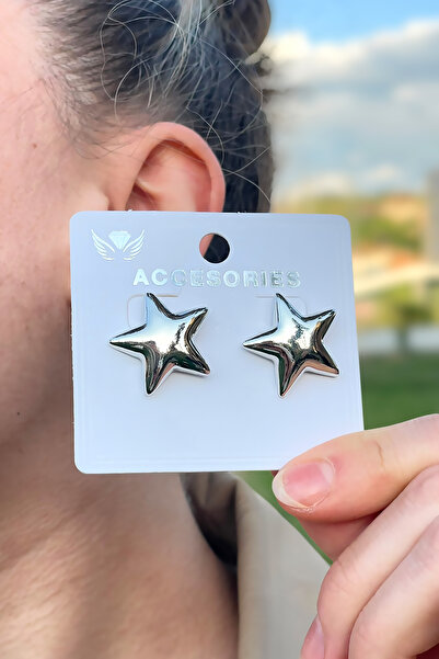 TAKIPORT Shiny Star Design Women's Earrings