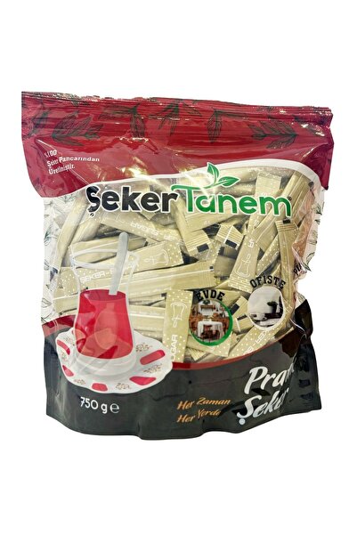 Şeker Tanem Şeker Tanem Stick Toz Şeker Bej Baskılı 3 gr x 250li 750 gr