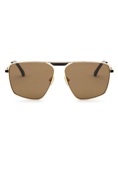 Pierre Lotus Geometry Metal Frame Unisex Sunglasses Plg1111