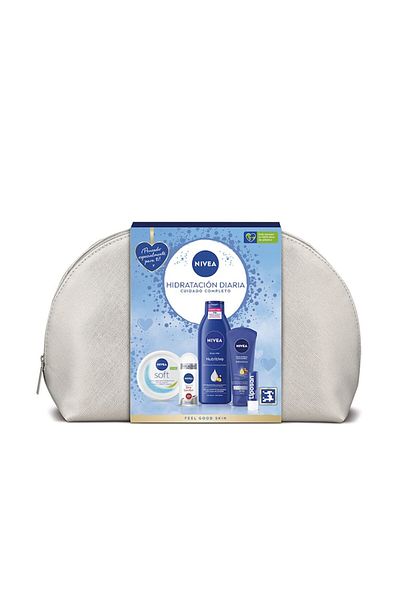 NIVEA Women's care set, Nivea Daily Hydration, shower gel/cream/lip balm/deodorant, 5 pcs
