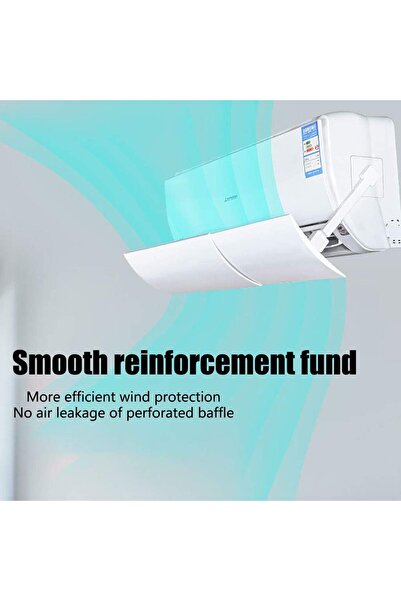 DUHALINE Ayarlanabilir Klima Hava Yönlendirici Aparatı Klima Siperliği 56-100 cm Split Klima Siperliği