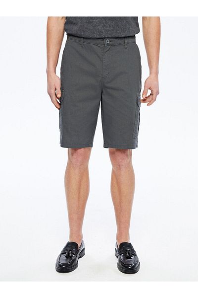 LC Waikiki Standard Fit Gabardine Men's Cargo Shorts