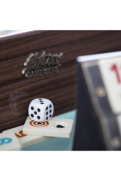 Alpsan Lotus Star Elit Suni Deri Okey Takımı Rummy Set