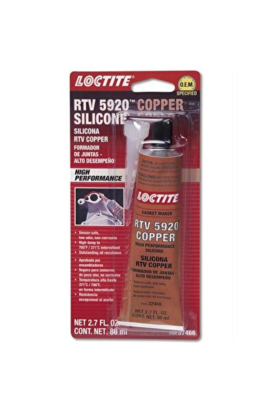 LOCTİTE Loctite SI 5920 Isıya Dayanıklı Süper Bakır Silikon Conta Sızdırmazlık Ürünü 80 gr/ml