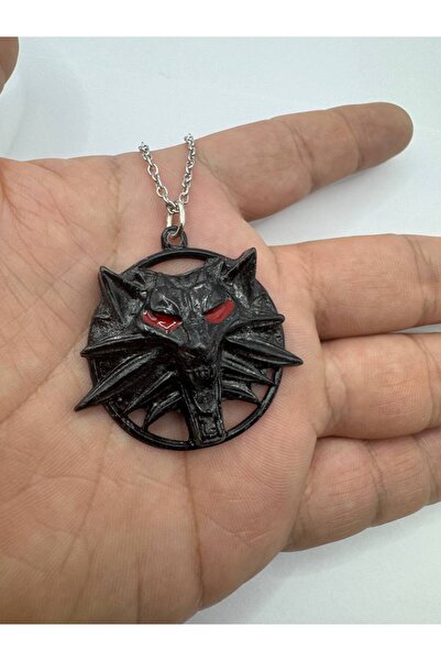 Yuchicly قلادة رأس الذئب السوداء من ذا ويتشر |   نساء رجال |   غوثي وخيالي