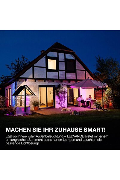 Ledvance Orbis Wood Smart+ Wi‑Fi Indoor LED Wall Lamp, 14W, 3000–6500K, 600 lm, Square, Real Woo