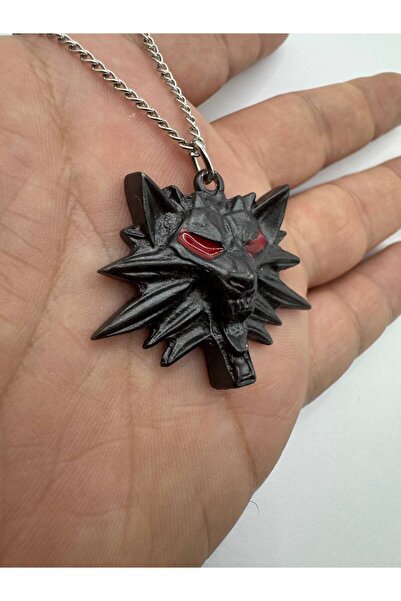 Yuchicly قلادة تنكرية على شكل رأس الذئب من سلسلة ذا ويتشر |   نساء رجال |   ا...