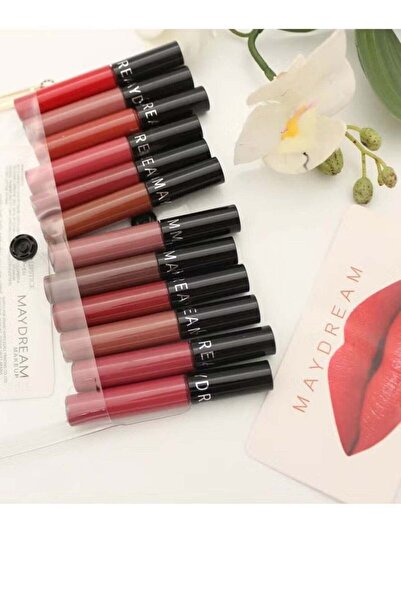 MAYDREAM مجموعة أحمر الشفاه الحصرية المكونة من 12 لونًا