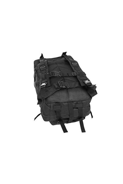 ISO TRADE Tactical backpack/sack, 5 compartments, 600D polyester, black, 38 L, 37x29x55 cm, Isotrade