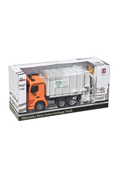 SPOR35 Kız Erkek Çocuk Oyuncak E560-003 Kumandalı Şarjlı Çöp Kamyonu 1:20 Kız...
