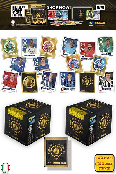 TOYFEST 100 Pack (500 Sticker) Panini America Club World Cup 2025 Album Major Football Clubs World Cup