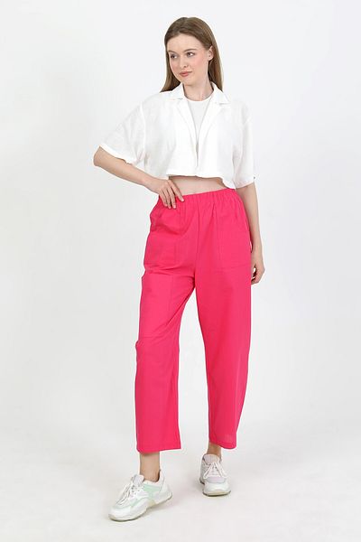 TANISA Rinora Linen Trousers with Pockets Tns-4111