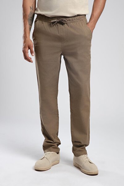 Lee Cooper New Normal Waist Normal Cut Straight Leg 100% Cotton Camel Men's T...