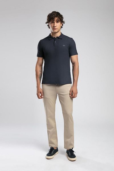 Lee Cooper Jagger Normal Waist Slim Fit Straight Leg Beige Men's Trousers