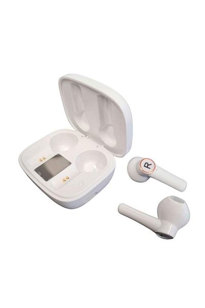 SIKS Căști audio wireless ®, Bluetooth, microfon încorporat, stereo, stație de încărcare, albe