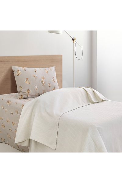 Schafer Home Hera Single Pique Set 3 Pieces-Ecru