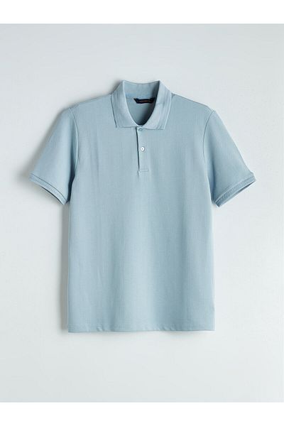 LC Waikiki Tricou texturat pentru bărbați cu gât polo