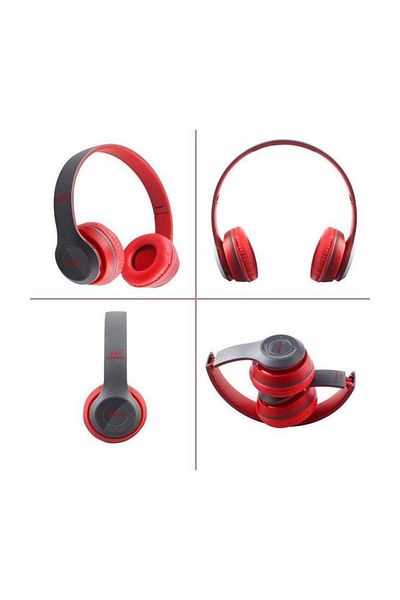 SIKS Wireless audio headphones, SIKS®, P47 Bluetooth 5.0, Red
