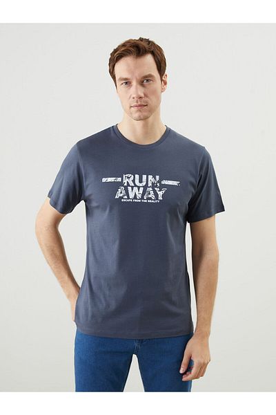 LC Waikiki Crew Neck Printed Combed Cotton Men's T-Shirt