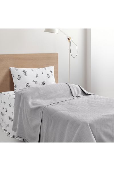 Schafer Home Hera Single Pique Set 3 Pieces-Grey