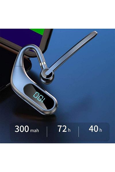 SIKS Căști wireless Bluetooth 5.0 KJ12 SIKS, afișaj LED, voce HD, rezistente la apă, rotație la 180°