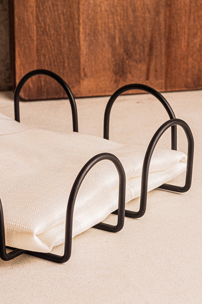 Snippy Visa - Metal Mat Siyah Peçetelik